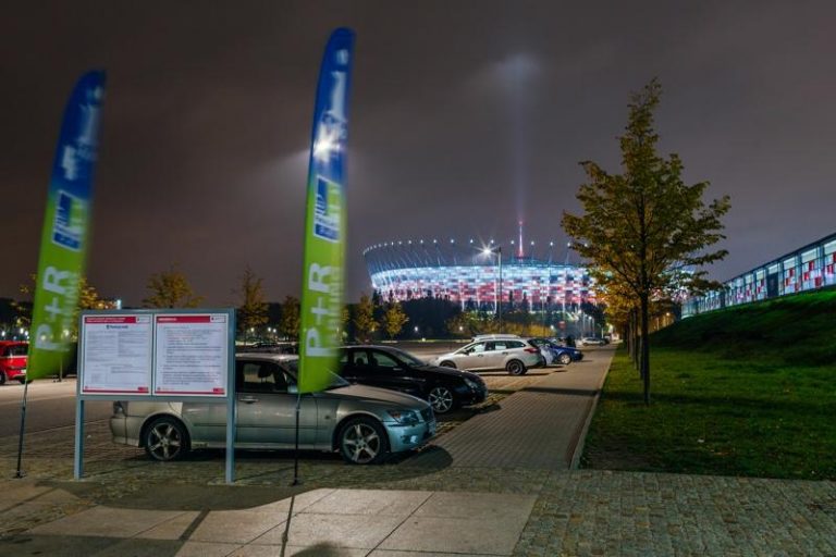 P+R Warszawa Stadion podczas Zimowego Narodowego