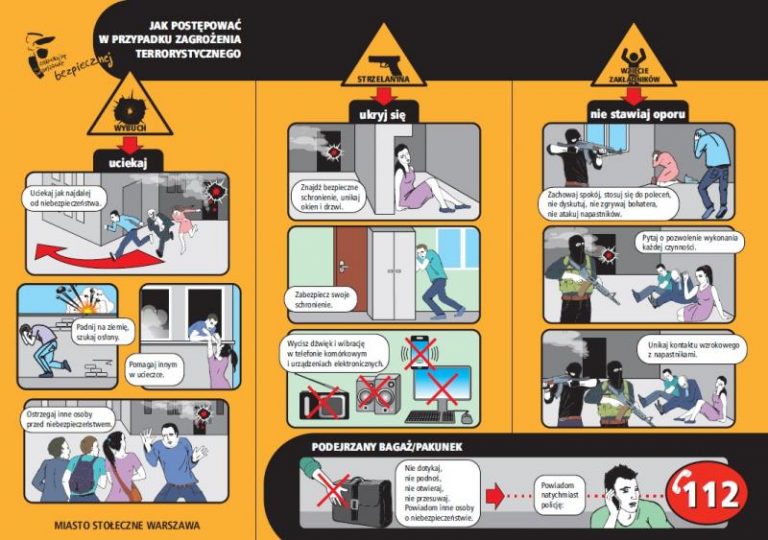 Jak postępować w przypadku zagrożenia