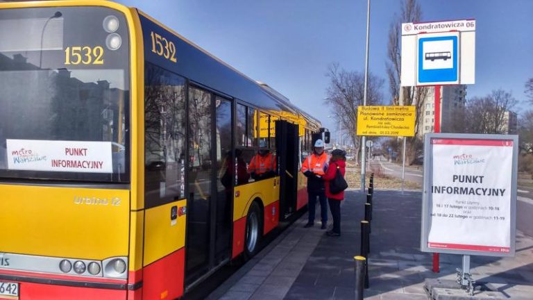 Budowa metra na Bródnie – autobus informacyjny