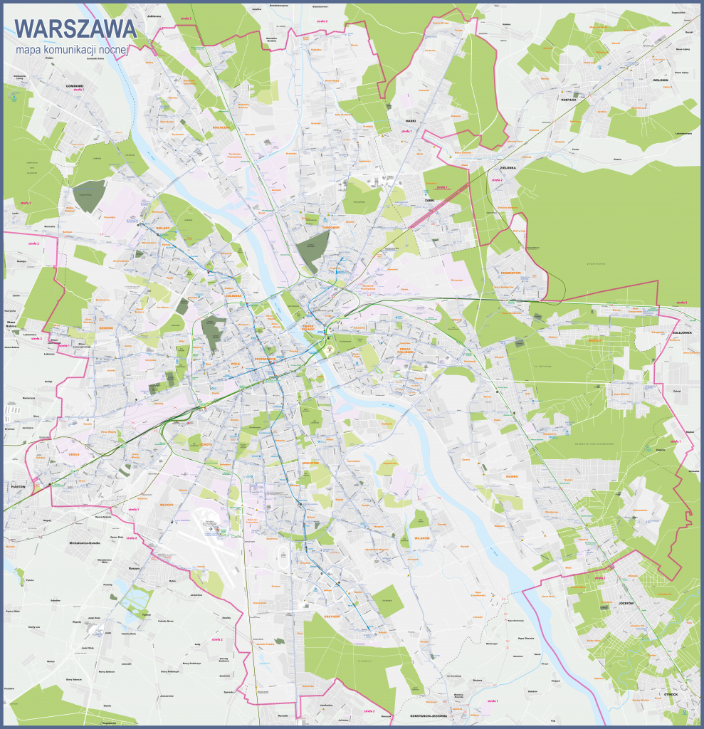 Mapa komunikacji nocnej