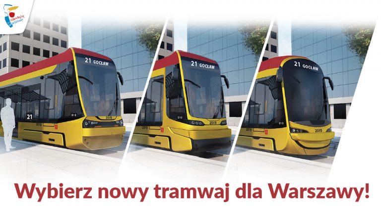 Wybierz, jak będzie wyglądał nowy tramwaj dla Warszawy!