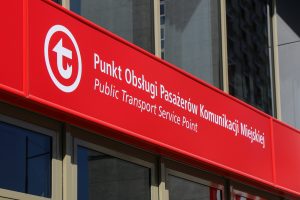 logo Punktu Obsługi Pasażerów POP ZTM