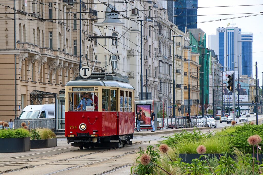 Zabytkowy tramwaj na linii T