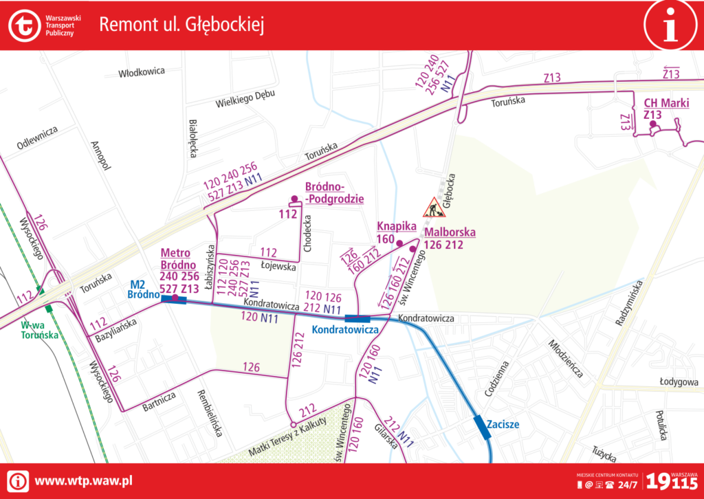 Asfaltowanie ulicy Głębockiej 15-17.11