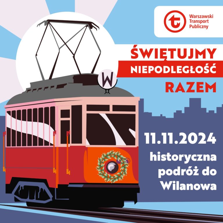 Święto Niepodległości w zabytkowym tramwaju do Wilanowa