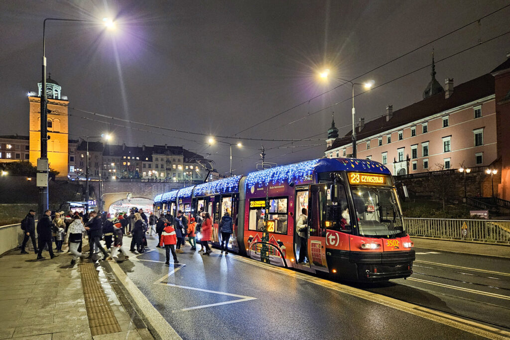 świąteczny tramwaj