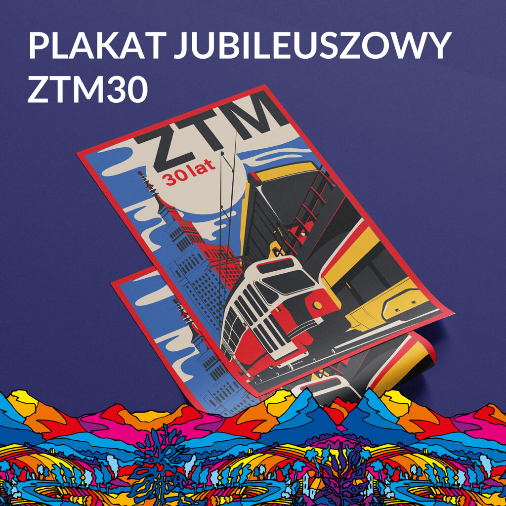 Plakat aukcji WOŚP plakat jubileuszowy ZTM30